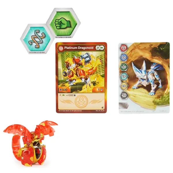 Figurină Spin Master Bakugan Platinum Dragonoid 6+/ Multicolor photo 3