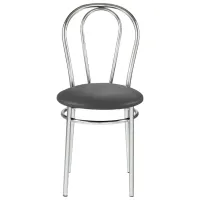 Scaun de bucătărie Nowy Styl Tulipan V-4 Piele artificială/ Black photo 2