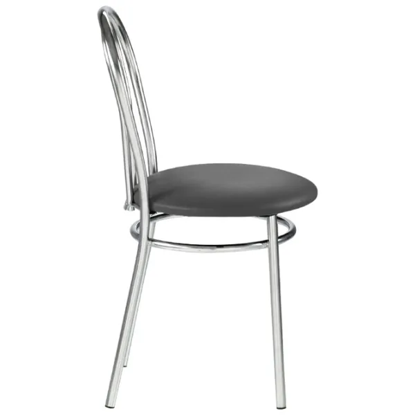 Scaun de bucătărie Nowy Styl Tulipan V-4 Piele artificială/ Black photo 3