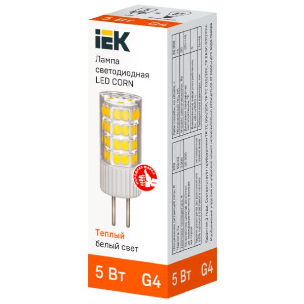 Bec LED IEK LED CORN LLE-CORN-5-230-30-G4 G4/ 5 W/ 3000 K/ 475lm/ White photo 2 Bec LED IEK LED CORN LLE-CORN-5-230-30-G4 G4/ 5 W/ 3000 K/ 475lm/ White photo 2