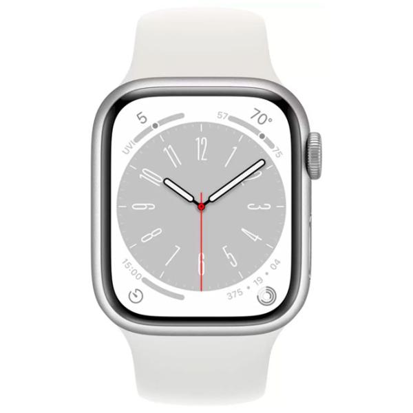 Умные часы Apple Watch Series 8 1.9"/ 41 мм/ Серебристый - Белый/ MP6M3 photo 3 Умные часы Apple Watch Series 8 1.9"/ 41 мм/ Серебристый - Белый/ MP6M3 photo 3