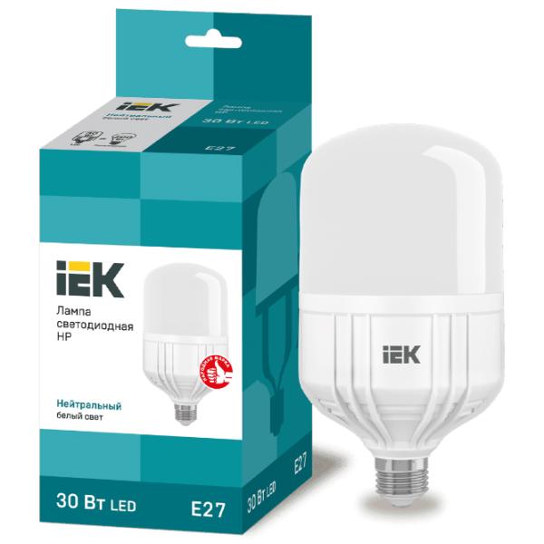 Лампочка светодиодная IEK HP LLE-HP-30-230-40-E27 E27/ 30 Вт/ 4000 K/ 2700лм/ White photo 3 Лампочка светодиодная IEK HP LLE-HP-30-230-40-E27 E27/ 30 Вт/ 4000 K/ 2700лм/ White photo 3