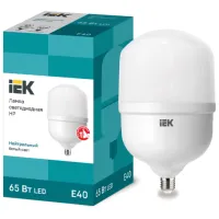 Лампочка светодиодная IEK HP LLE-HP-65-230-40-E40 E40/ 65 Вт/ 4000 K/ 5850лм/ White photo 3