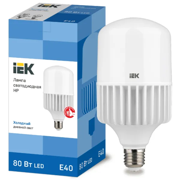 Лампочка светодиодная IEK HP LLE-HP-80-230-65-E40 E40/ 80 Вт/ 6500 К/ 7200лм/ White photo 3
