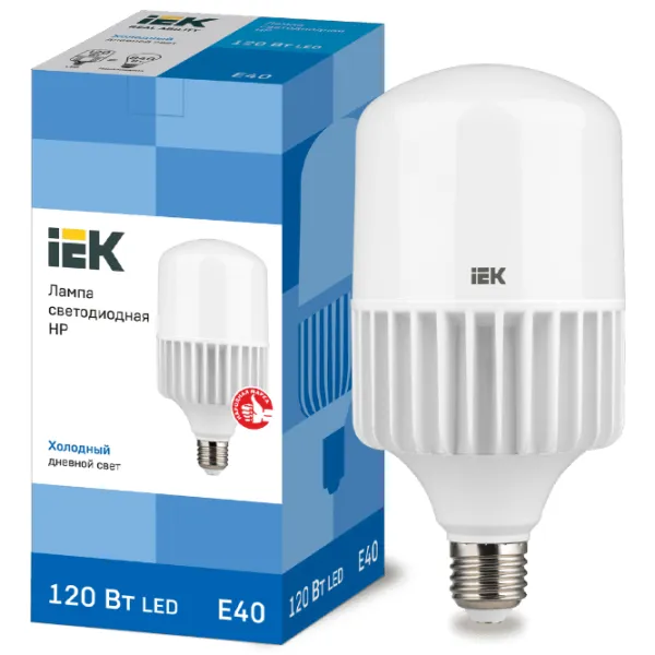 Bec LED IEK HP LLE-HP-120-230-65-E40 E40/ 120 W/ 6500 K/ 13500lm/ White photo 3