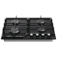 Plită încorporabilă pe gaz Gorenje GT641KB Sticlă călită/ Black photo 3