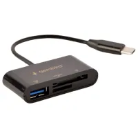 Cititor de carduri Gembird UHB-CR3-02 USB 3.1 / Black photo 2