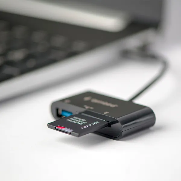 Карт-ридер Gembird UHB-CR3-02  USB 3.1 / Черный photo 5
