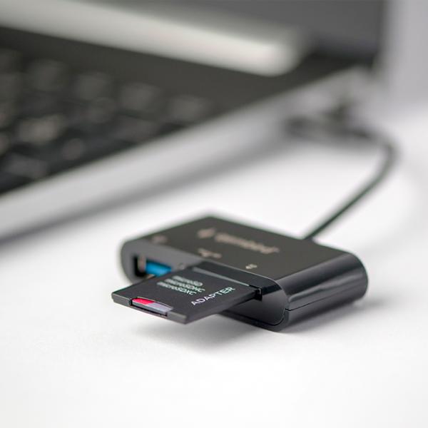Карт-ридер Gembird UHB-CR3-02  USB 3.1 / Черный photo 5