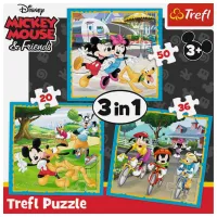 Puzzle 2D Trefl 3 in 1 Mickey Mouse 3+/ Numărul de piese: 106 photo 2