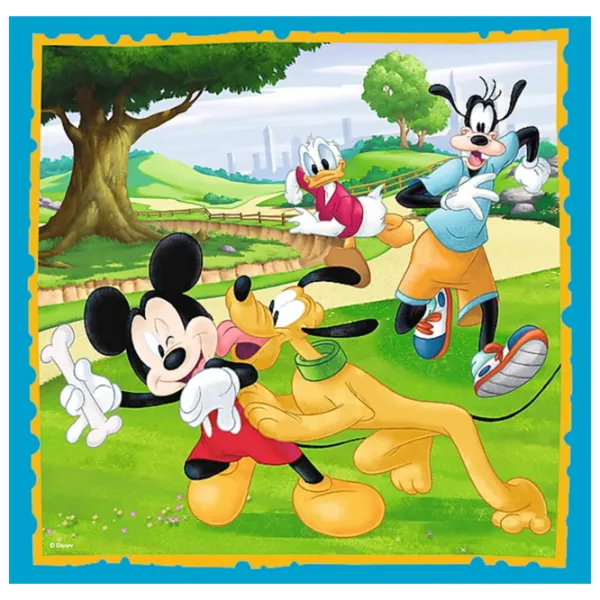 Пазл 2D Trefl 3 in 1 Mickey Mouse 3+/ Количество деталей: 106 photo 4