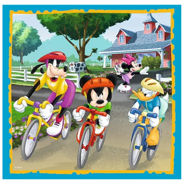 Пазл 2D Trefl 3 in 1 Mickey Mouse 3+/ Количество деталей: 106 photo 5