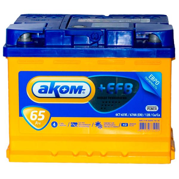 Acumulator auto Akom EFB 6СТ-65VL 670A photo 3 Acumulator auto Akom EFB 6СТ-65VL 670A photo 3