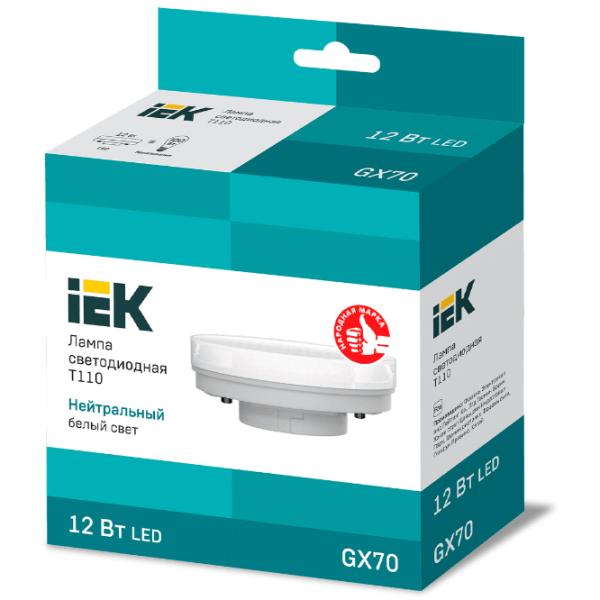 Лампочка светодиодная IEK LED T110 LLE-T110-12-230-40-GX70 GX70/ 12 Вт/ 4000 K/ 1140лм/ White photo 2 Лампочка светодиодная IEK LED T110 LLE-T110-12-230-40-GX70 GX70/ 12 Вт/ 4000 K/ 1140лм/ White photo 2