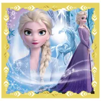 Puzzle 2D Trefl 3 in 1 Anna and Elsa (Frozen 2) 3+/ Numărul de piese: 106 photo 4