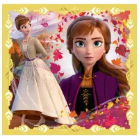 Puzzle 2D Trefl 3 in 1 Anna and Elsa (Frozen 2) 3+/ Numărul de piese: 106 photo 5