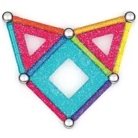 Constructor Geomag Glitter Panels Creativ/ Multicolor photo 2