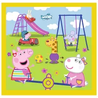Puzzle 2D Trefl 3 in 1 Peppa's happy day 3+/ Numărul de piese: 106 photo 3