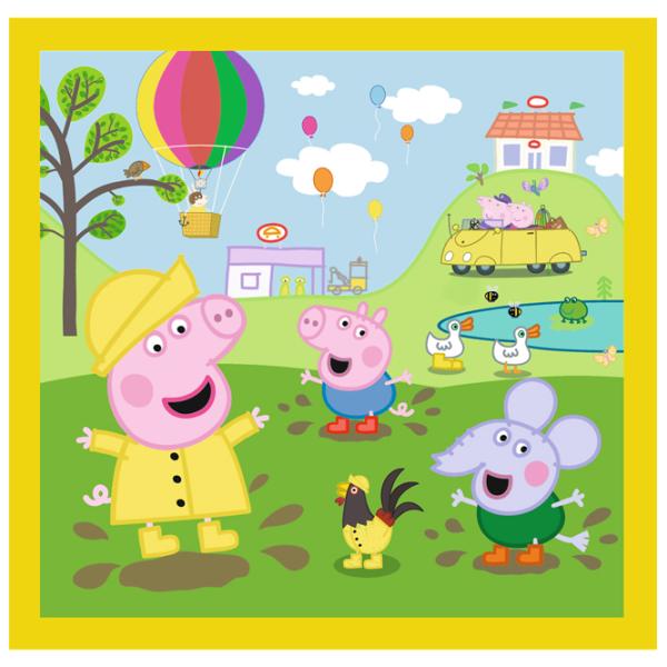 Пазл 2D Trefl 3 in 1 Peppa's happy day 3+/ Количество деталей: 106 photo 4 Пазл 2D Trefl 3 in 1 Peppa's happy day 3+/ Количество деталей: 106 photo 4