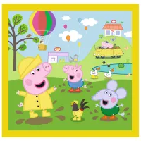 Puzzle 2D Trefl 3 in 1 Peppa's happy day 3+/ Numărul de piese: 106 photo 4