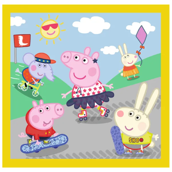 Пазл 2D Trefl 3 in 1 Peppa's happy day 3+/ Количество деталей: 106 photo 5 Пазл 2D Trefl 3 in 1 Peppa's happy day 3+/ Количество деталей: 106 photo 5