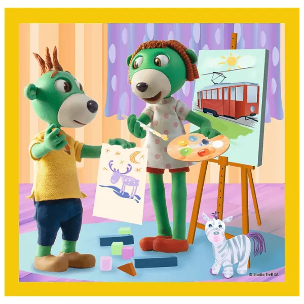 Пазл 2D Trefl 3 in 1 It's fun together 4+/ Количество деталей: 106 photo 3