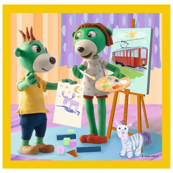 Пазл 2D Trefl 3 in 1 It's fun together 4+/ Количество деталей: 106 photo 3