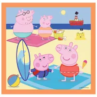 Puzzle 2D Trefl 3 in 1 Peppa Pig 3+/ Numărul de piese: 106 photo 3