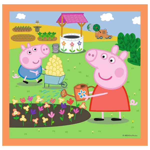 Пазл 2D Trefl 3 in 1 Peppa Pig 3+/ Количество деталей: 106 photo 4