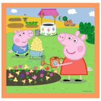 Puzzle 2D Trefl 3 in 1 Peppa Pig 3+/ Numărul de piese: 106 photo 4