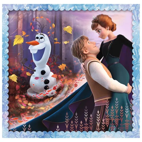 Puzzle 2D Trefl 3 in 1 The magical story (Frozen 2) 3+/ Numărul de piese: 106 photo 3