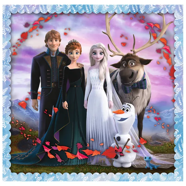 Puzzle 2D Trefl 3 in 1 The magical story (Frozen 2) 3+/ Numărul de piese: 106 photo 4