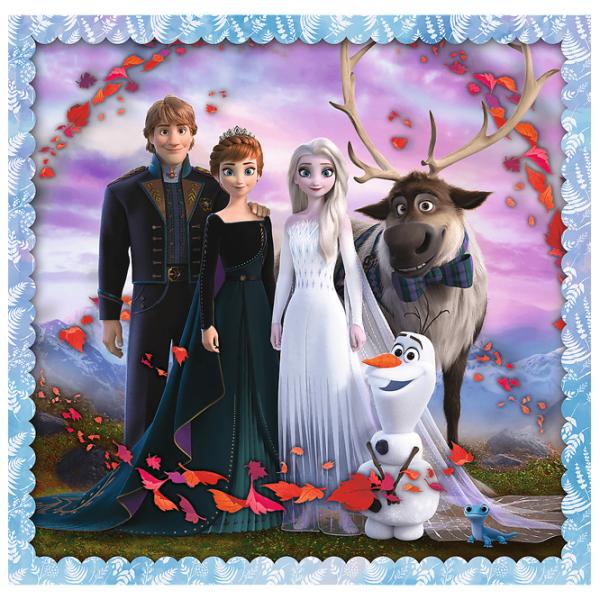 Puzzle 2D Trefl 3 in 1 The magical story (Frozen 2) 3+/ Numărul de piese: 106 photo 4