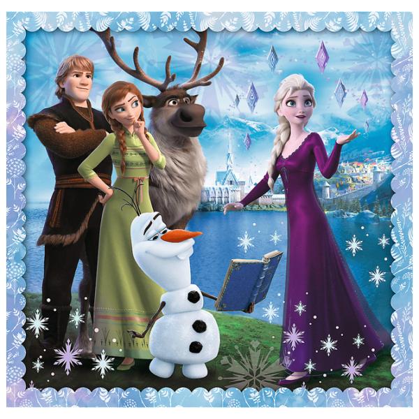 Puzzle 2D Trefl 3 in 1 The magical story (Frozen 2) 3+/ Numărul de piese: 106 photo 5