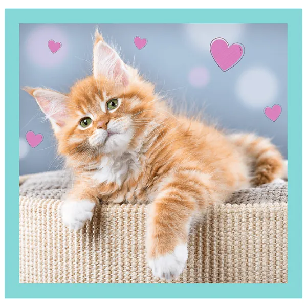 Puzzle 2D Trefl 3 in 1 Sweet animals 3+/ Numărul de piese: 106 photo 4