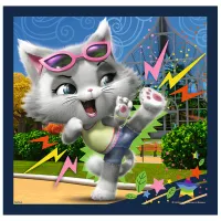 Puzzle 2D Trefl 3 in 1 Meet lovely cats 3+/ Numărul de piese: 106 photo 3