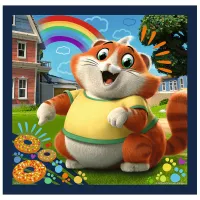 Puzzle 2D Trefl 3 in 1 Meet lovely cats 3+/ Numărul de piese: 106 photo 5