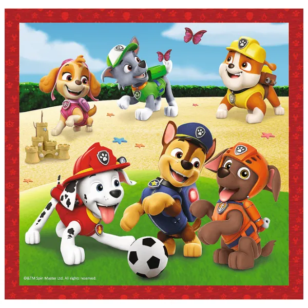 Пазл 2D Trefl 3 in 1 Paw Patrol Happy Dogs 3+/ Количество деталей: 106 photo 3