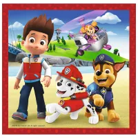 Puzzle 2D Trefl 3 in 1 Paw Patrol Happy Dogs 3+/ Numărul de piese: 106 photo 4