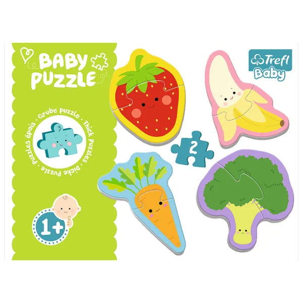 Пазл 2D Trefl Vegetables and fruits 1+/ Количество деталей: 8 photo 2 Пазл 2D Trefl Vegetables and fruits 1+/ Количество деталей: 8 photo 2