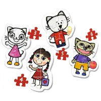 Puzzle 2D Trefl Happy Kittykit 1+/ Numărul de piese: 18 photo 2
