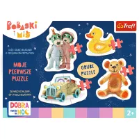 Puzzle 2D Trefl Good night, Trefliks for the night 2+/ Numărul de piese: 18 photo 2