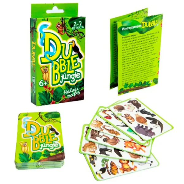 Настольная игра Strateg Dubble Jungle 6+/ Развитие photo 2 Настольная игра Strateg Dubble Jungle 6+/ Развитие photo 2