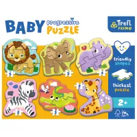Puzzle 2D Trefl 6 in 1 Safari 2+/ Numărul de piese: 22 photo 2