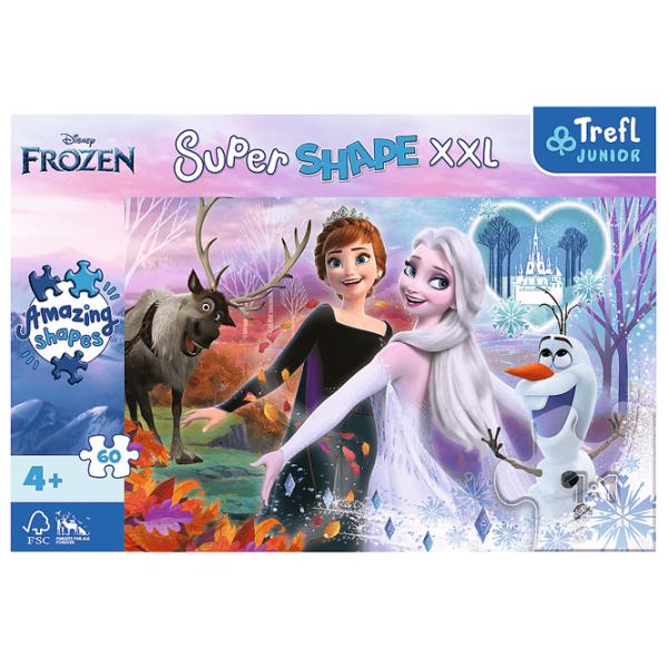 Пазл 2D Trefl Dancing sisters (Frozen) 4+/ Количество деталей: 60 photo 2