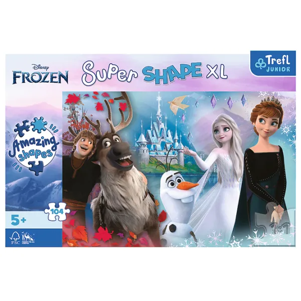 Пазл 2D Trefl Disney Frozen 5+/ Количество деталей: 104 photo 2 Пазл 2D Trefl Disney Frozen 5+/ Количество деталей: 104 photo 2
