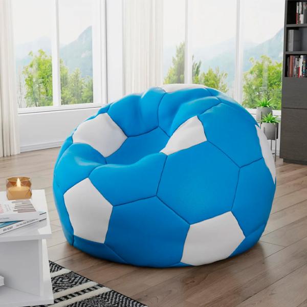 Fotoliu Bean Bag Mirjan24 Ksante Piele/ Polyester/ Blue photo 2