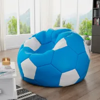 Fotoliu Bean Bag Mirjan24 Ksante Piele/ Polyester/ Blue photo 2