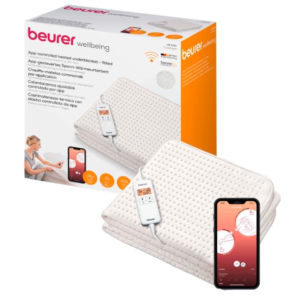 Pătură electrică Beurer UB200 55 W/ Lână/ White photo 2