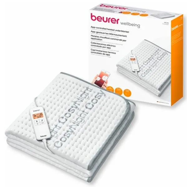 Электрическое одеяло Beurer UB190 55 Вт/ Cotton, флис/ Белый photo 2 Электрическое одеяло Beurer UB190 55 Вт/ Cotton, флис/ Белый photo 2